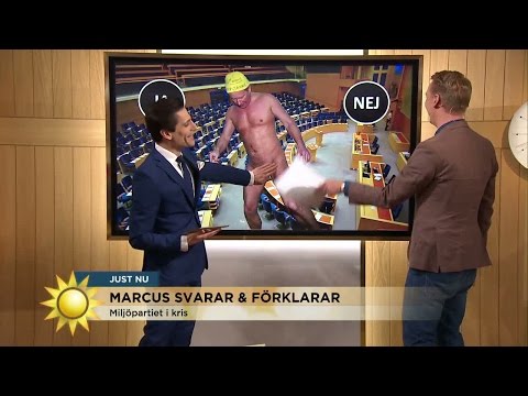 Oscarssons nakenchock: "Kanske inte så bra till frukosten det här" - Nyhetsmorgon (TV4)