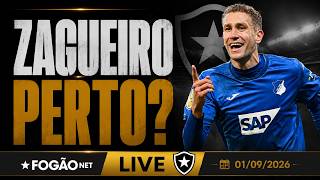 FOGÃONET LIVE: ZAGUEIRO DA BUNDESLIGA NA MIRA | BOTAFOGO CORRE CONTRA O TEMPO PARA CONTRATAR
