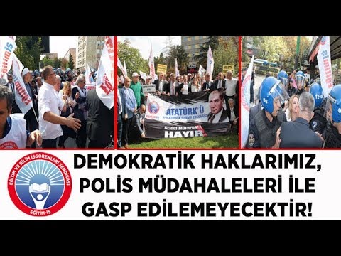 Meb Önünde Eğitim İş Üyelerine Polis Müdahalesi | EĞİTİM İŞ