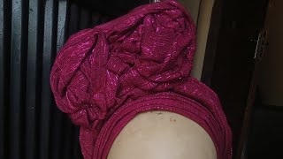 Side Ruffle Gele with Needle and Thread