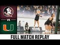 Florida State vs. Miami Full Match Replay | 2023 ACC Volleyball