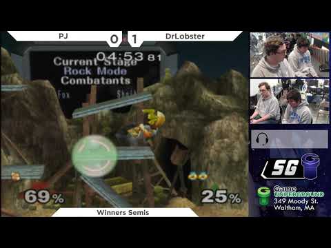 SG 22.3 SSBM - PJ (Fox, Falco) vs. DrLobster (Sheik) - Melee WSF
