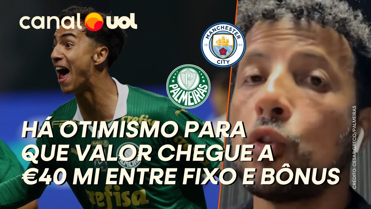 PALMEIRAS: OFERTA DO MANCHESTER CITY POR VITOR REIS NÃO AGRADOU, MAS AINDA HÁ OTIMISMO, DIZ HERNAN