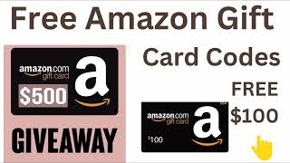 Free Amazon Gift Card Codes 2024 Update = How To Get free Amazon Codes 2024