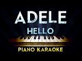 Adele - Hello | Lower Key Piano Karaoke ...