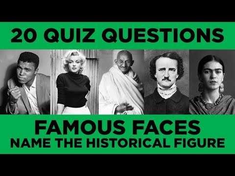 Famous Faces Picture Quiz | Famous People Trivia | Historical Figures
