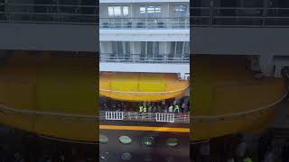 Disney Magic dockside prep for drydock in Vancouver May 1