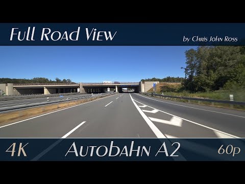 Autobahn (A2), Germany: Hannover-Bothfeld, -Lahe - Kreuz Hannover-Buchholz, -Ost - 4K (2160p/60p)