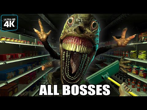 HELLMART - All Bosses + Jumpscares (Full Game) + Ending 4K 60FPS UHD PC
