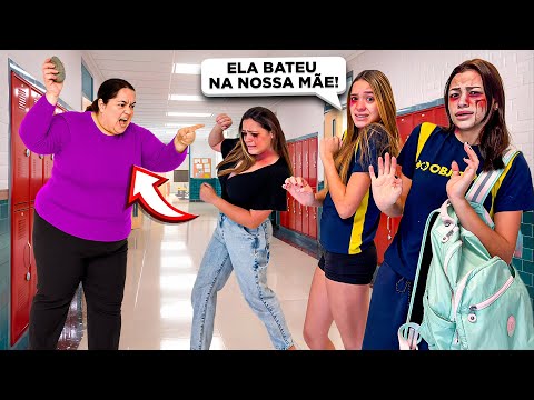 A MÃE DA VALENTONA DA ESCOLA BATEU NA NOSSA MÃE!