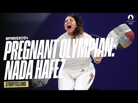 Seven months pregnant and unstoppable: Egyptian fencer Nada Hafez takes on the Olympics 🤺🤰🏽