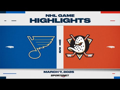 NHL Highlights | Blues vs. Ducks - March 7, 2025