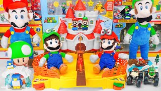 Super Mario Bros Unboxing Toys Review 🏰 Super Mario Fireball Stadium Playset | Lego Mario