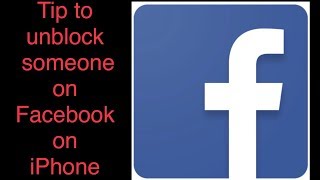 how to Unblock someone on facebook on iPhone 2022