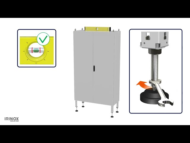 Installation adjustable feet with plinth | for models AS AZ QMA