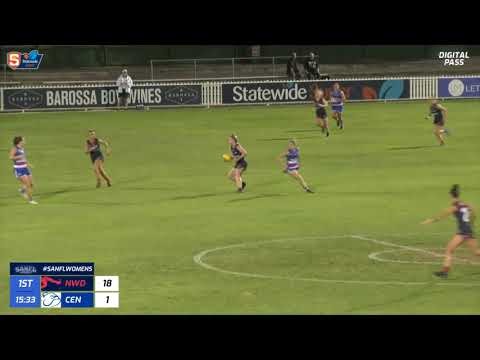 Rd 10 Statewide Super Women's league - Norwood's Najwa Allen finishes nice passage of play