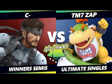 No Jawns 3 Top 8 - C- (Snake) Vs. TM7_ZAP (Bowser Jr) Smash Ultimate - SSBU