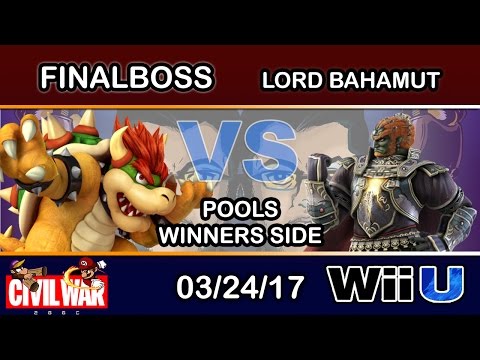2GGC: Civil War - FinalBoss (Bowser) Vs. Lord Bahamut (Ganondorf) Pools Winners Side