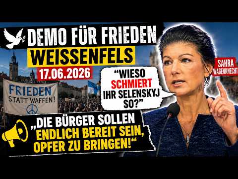 Warum schmiert ihr den Selenskyj so? Die Bürger sollen endlich Opfer bringen! - Demo für Frieden in Weissenfels am 17.06.2026