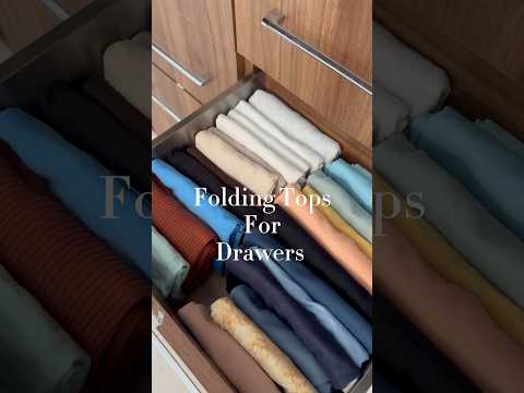 How to fold tops for drawers #folding #organization #home #howto #hack