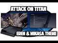 [PS4 THEMES] Attack on Titan Eren and Mikasa ...