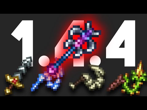 1.4.4 quadruple whip stacking blade staff 36s master plantera kill scuffed (read desc)