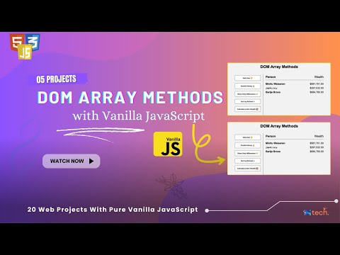 Dom Array Methods Foreach Map Filter Sort Reduce Html5 Css Vanilla Javascript