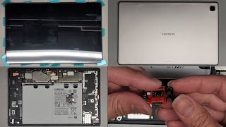 Samsung Galaxy Tab A7 SM-T500 Tablet Disassembly Charge Port USB C Connector Replacement Repair