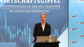 Alice Weidel 10. September 2026 2. Unternehmertag der AfD-Fraktion im Deutschen Bundestag