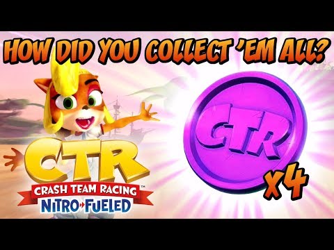 Crash Team Racing Nitro-Fueled - The Ways How I Collected Purple CTR Tokens (Crystal Challenges)