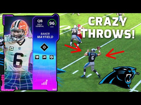 96 Baker Mayfield DROPS DIMES on the Panthers Theme Team! | Madden 22 Ultimate Team