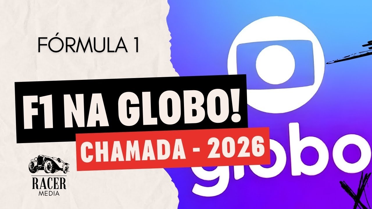 Globo lança primeira chamada oficial da Fórmula 1 2026