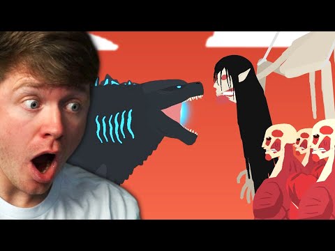 Reacting to GODZILLA vs EREN FOUNDING TITAN! (Attack on Titan)