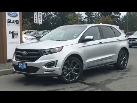2018 Ford Edge Sport W/ Backup Camera, Nav, AWD Review| Island Ford