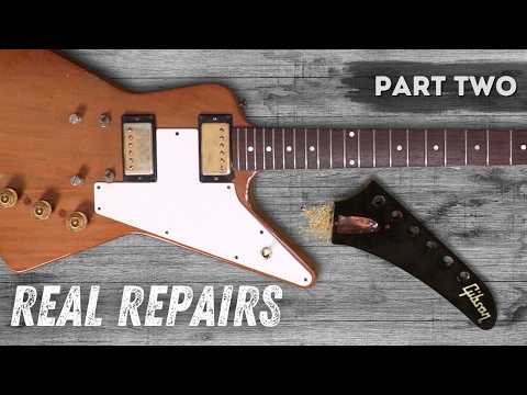 The Most Insane Headstock Repair We’ve Ever FINISHED!