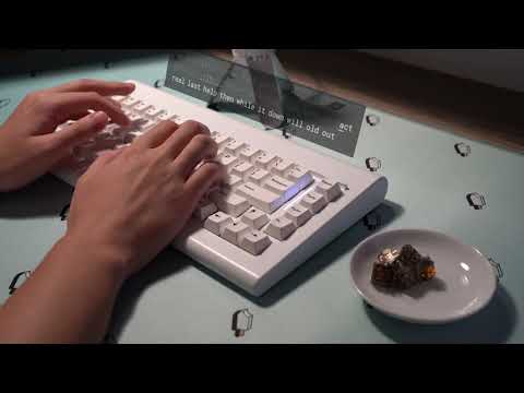 CA66 E-White Typing Sounds // Lubed Turquoise Tealios w/ Zeal Stabilizers