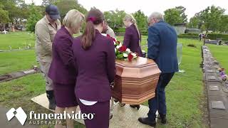 Burial Live Streaming - Grace Funerals with Funeral Video Australia - 