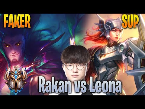 Rakan (FAKER) vs Leona - SUPPORT -  KR Challenger