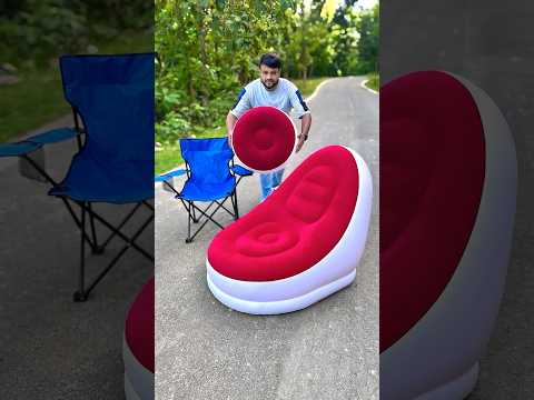 Modern Inflatable PVC Sofa Stool and Travel Chair Unboxing