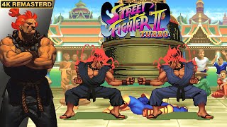 Super Street Fighter II Turbo Akuma Longplay (Arcade) [4K/Remastered/60FPS]