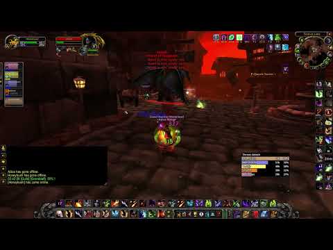 Fighting Atiesh for Selune in Anniversary Classic World of Warcraft