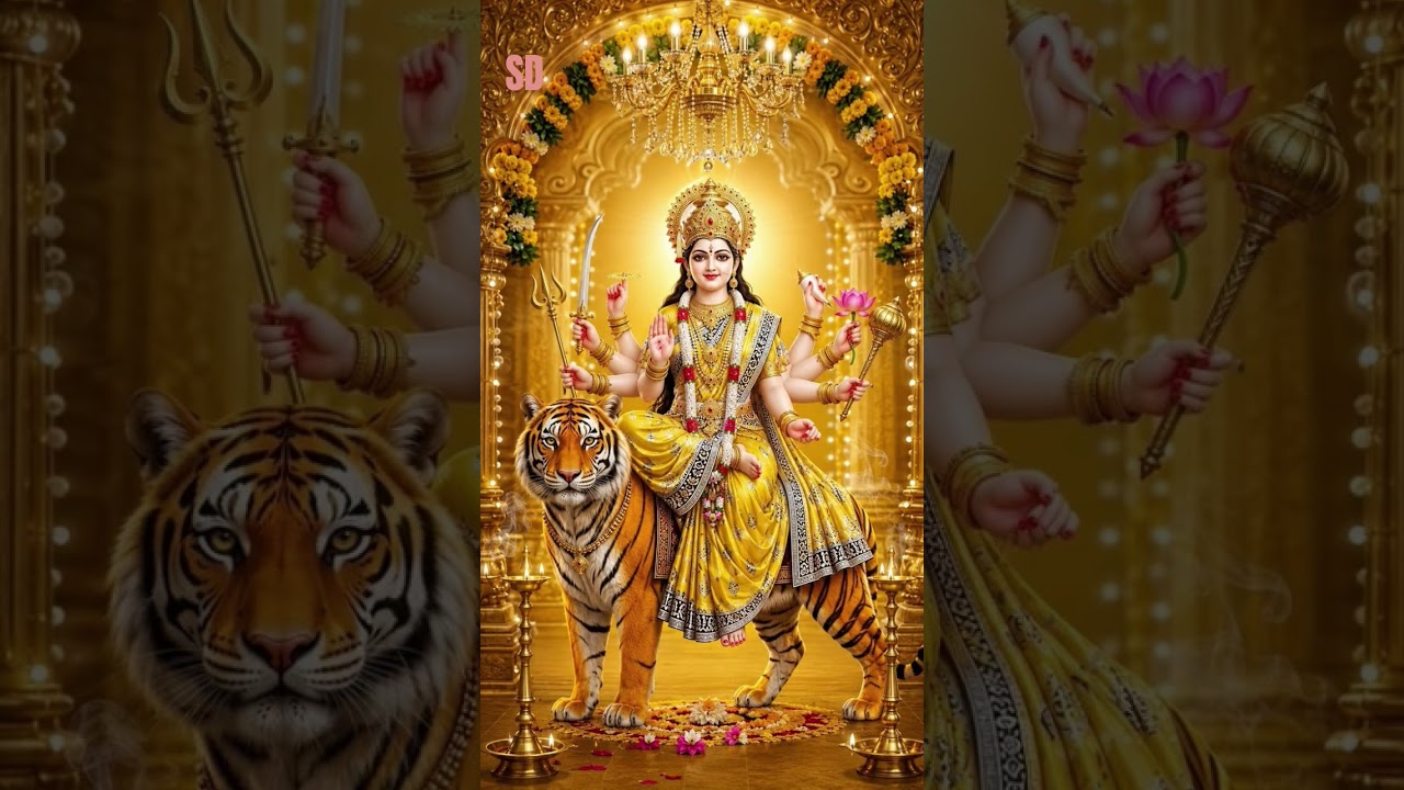 🌺मां दुर्गा का सबसे प्यारा सा रूप🙏🌺#durgamaa #maa#maadurga #shortsfeed #viralshort #bhakti#trending