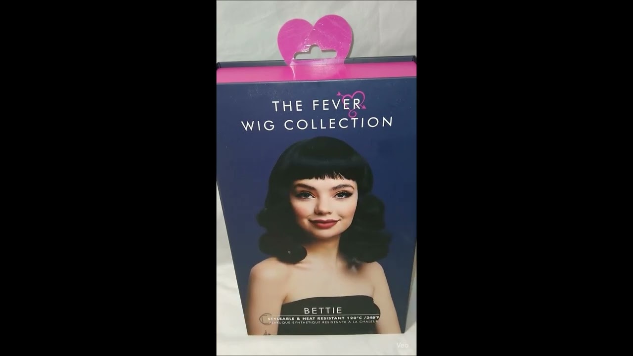 Smiffys Wig 80s Wild Child short curly auburn woman singer bow entertain actress