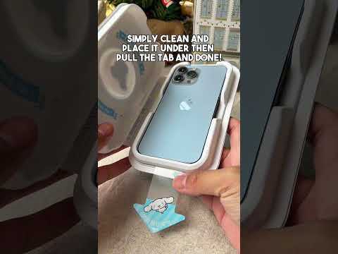 Check out this beyond adorable #sanrio #screenprotector #iphone #hellokitty #cinnamoroll #kuromi