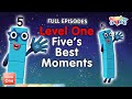 @Numberblocks- #Stayathome | Level One | FULL EPISODES | All the Best Five Moments! | #HomeSchooling
