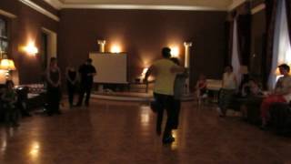 Nevskaya milonga 2017. Tango lesson by Dana Frigoli y Adrian Ferreyra. Review.