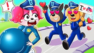 Download lagu Labrador & Dobie are Pursuing Pregnant Papillon - Sheriff Labrador Animation mp3