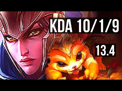 QUINN vs GNAR (TOP) | Rank 1 Quinn, 10/1/9, 900+ games, Legendary | KR Challenger | 13.4