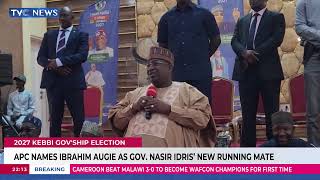 APC Names Ibrahim Augie As Gov Nasir Idris' New Running Mate