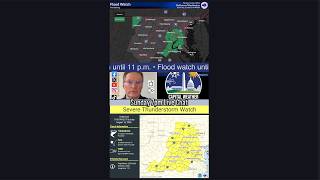 Q&A: Watches issued; Severe thunderstorm (til 11pm) and Flood (til 3am) - Sundays@7 Live Chat